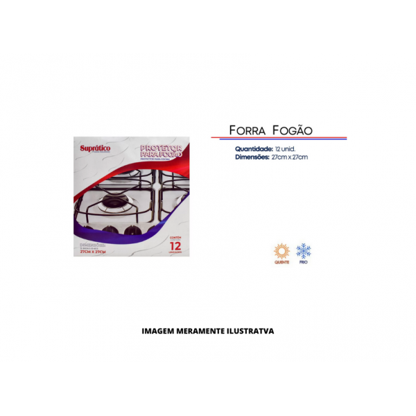 FORRA FOGAO - SUPRATICO - 27cmX27cm 12un - CX50